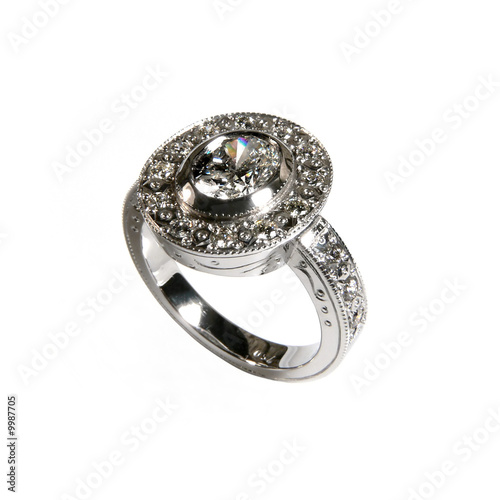 Diamond engagement ring photo