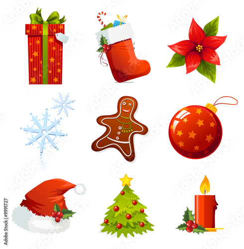 Christmas icon set