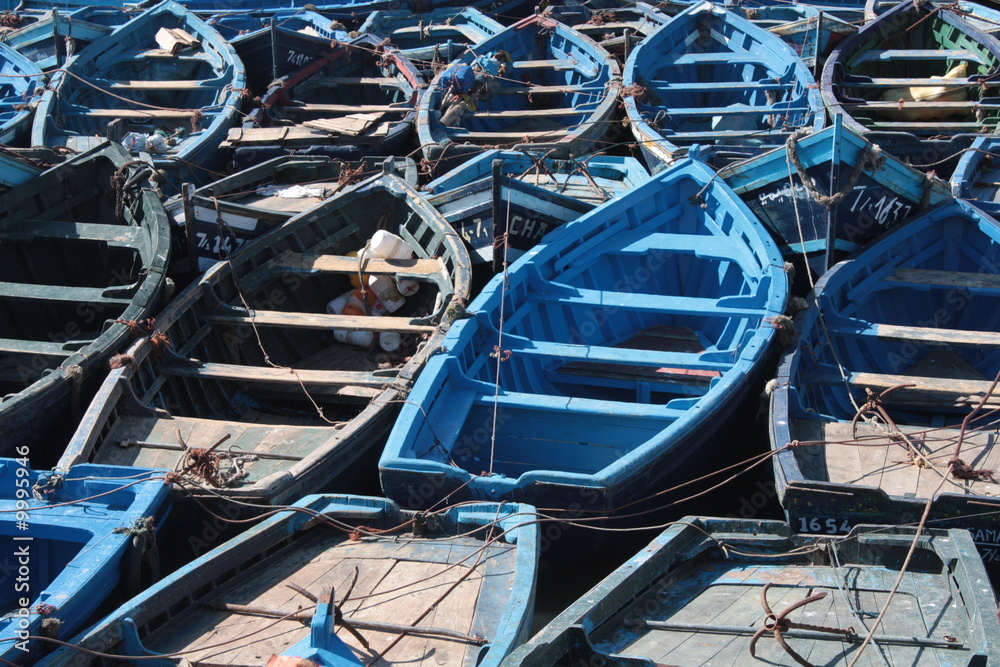Bateaux port de peche Essaouira