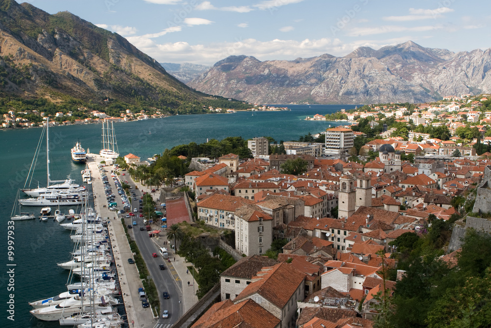 Kotor — an old town in Kotor bay, Montenegro