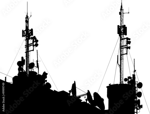 Towers, wired to wireless comm
