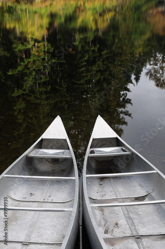 Fotografering two canoes