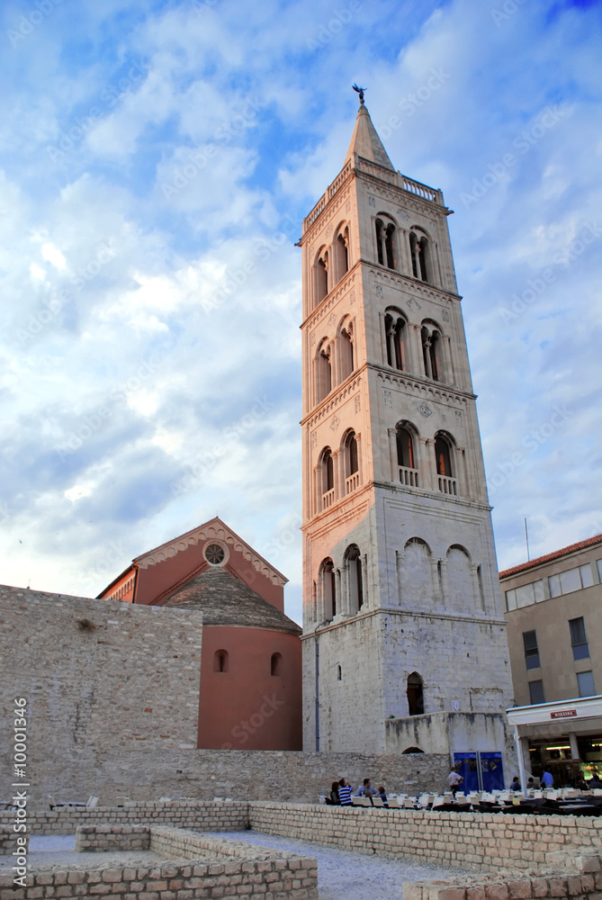 View of old Belfry at Zadar – Croatia