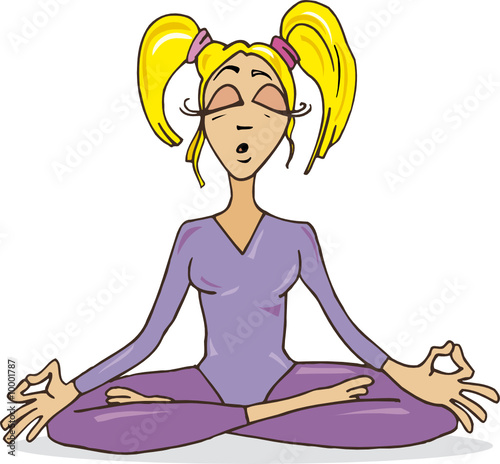 girl meditating