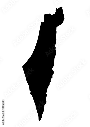 Vector map of Israel