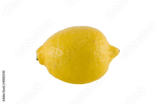 yellow lemon isolated on white background