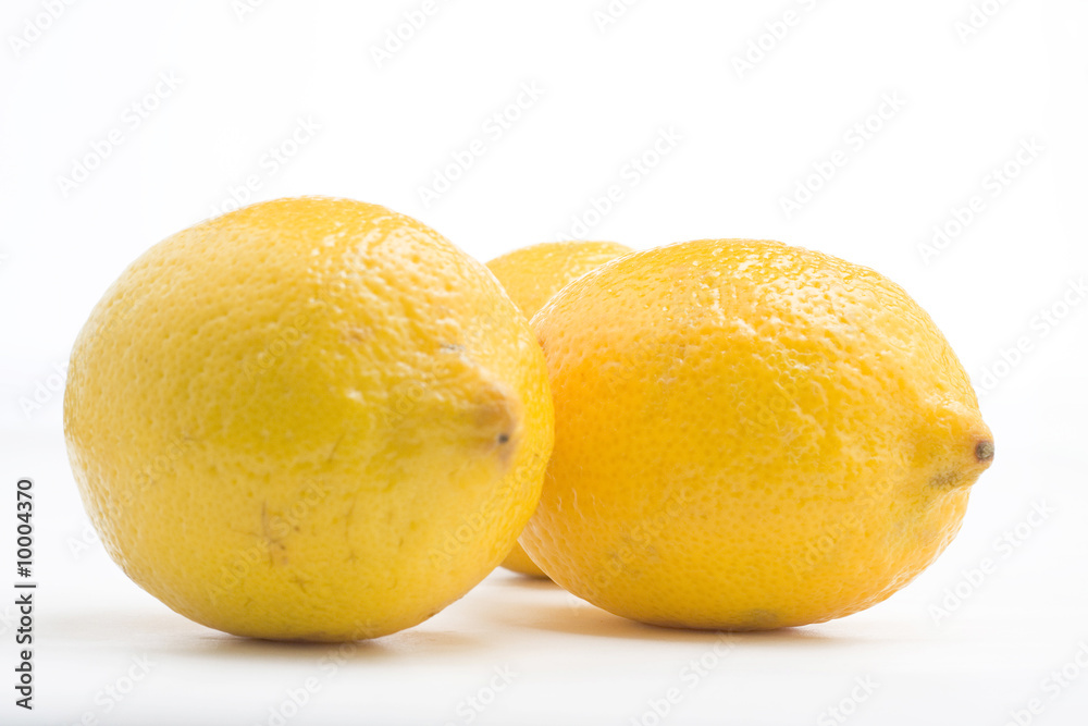 fresh lemon natural isolated on a white background