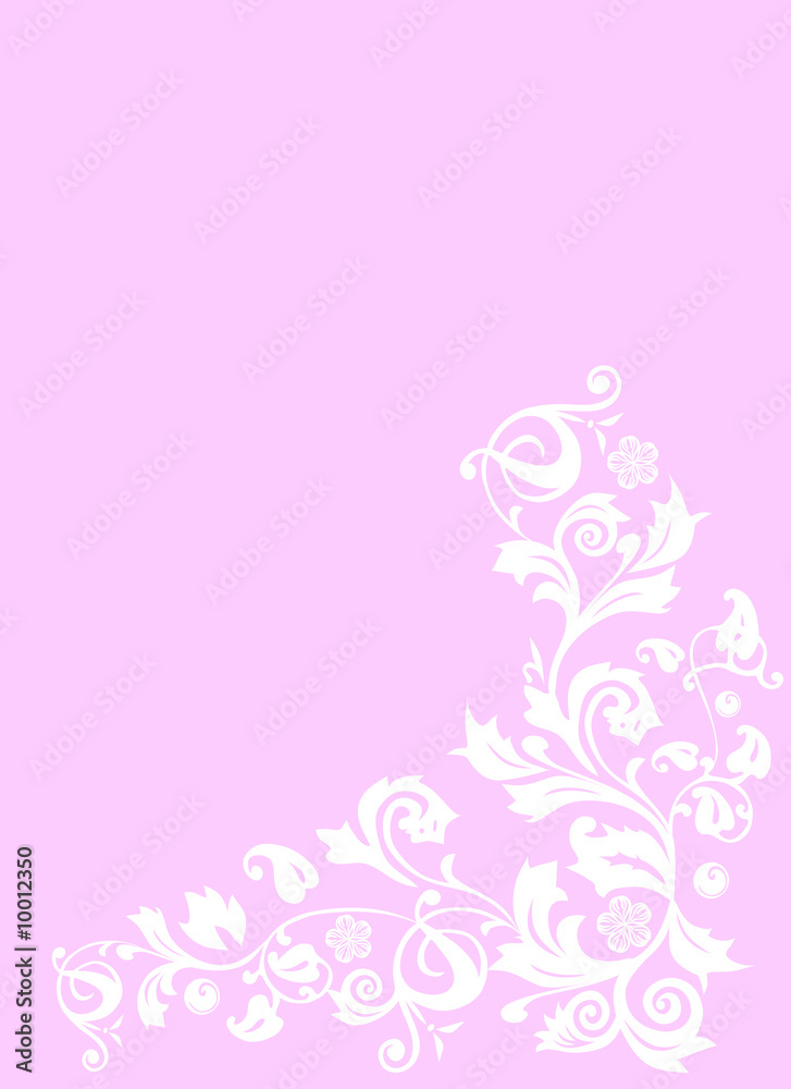 white decoration on pink