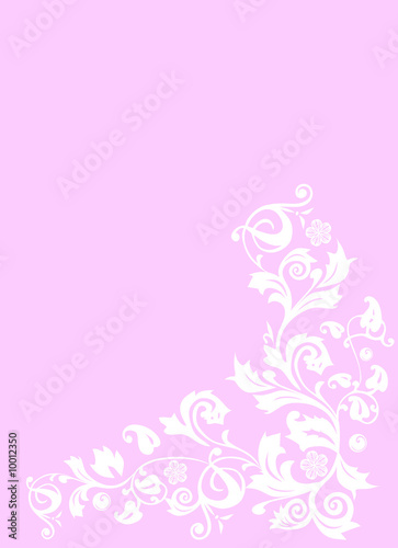 white decoration on pink