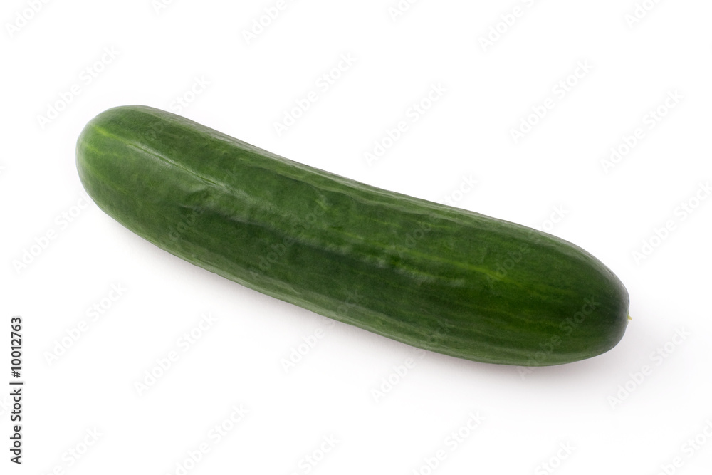 Cucumber on white background with clipping path Cucumber on white background with clipping path