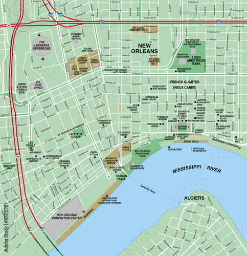 New Orleans Map