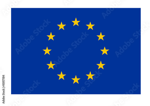EU flag vector illustration