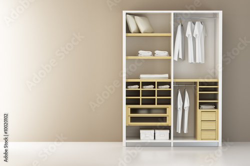 Fototapeta Naklejka Na Ścianę i Meble -  Inside the modern closet 3d rendering