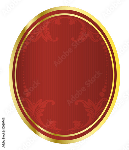 Vector illustration of a red beer tag