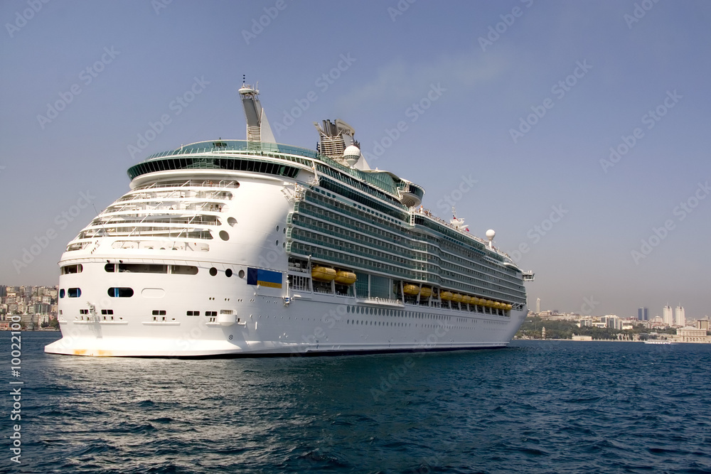 Luxury liner close to Istanbul