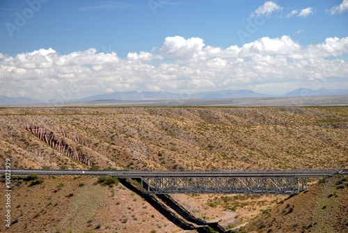 A bridge viewed from the famous New Mexico highway Camino Real.