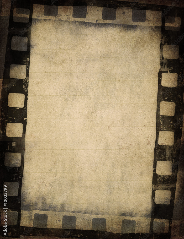 Naklejka premium grunge film background with space for text or image