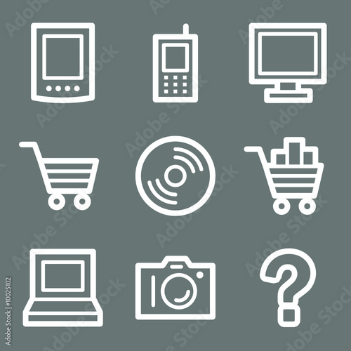 White electronics web icons V2