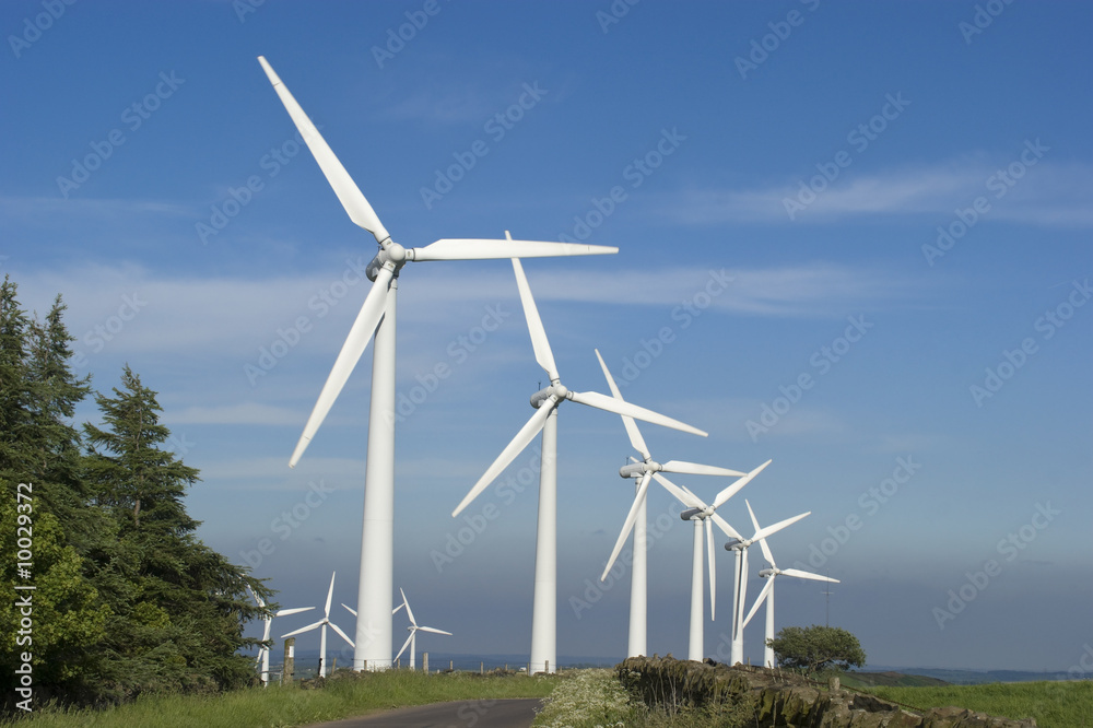Wind Turbines on the Yorkshire Moors England Wind Turbines on the Yorkshire Moors England