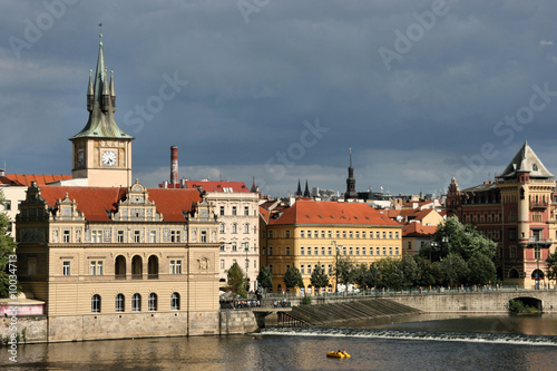 Beautiful cityscape of Prague, Czech Republic across Vltava