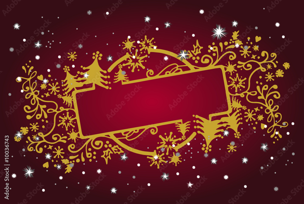 Christmas gold & red