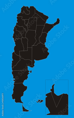 map argentine