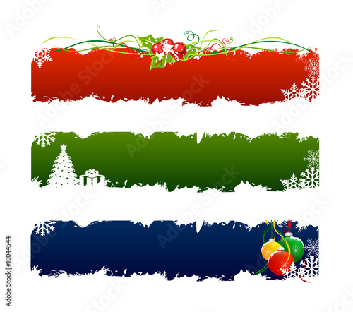 3 set christmas banner