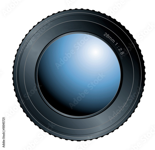 camera Lens close up, isolated