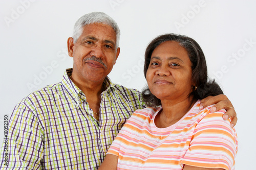 Senior Minority Couple Set ...