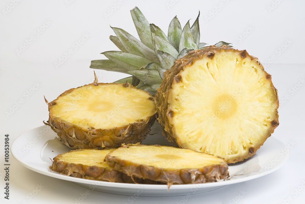 delicious fresh pineapple natural isolated on a white background delicious fresh pineapple natural isolated on a white background