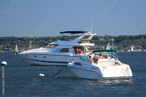 Boats at anchor on long islands north shore © RichG