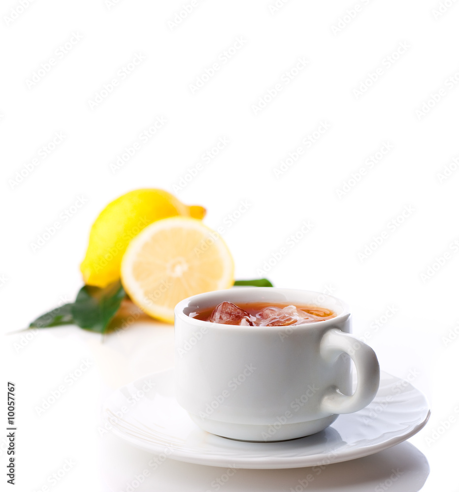 cup of ice tea with lemon cup of ice tea with lemon