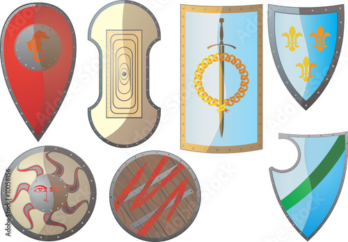 Ancient Shields. Russian, Greek, Roman, barbaric, and other