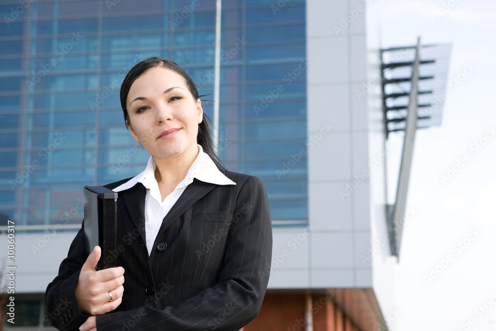 attractive, successful brunette businesswoman outdoor attractive, successful brunette businesswoman outdoor