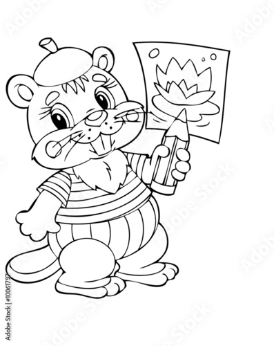 illustration beaver