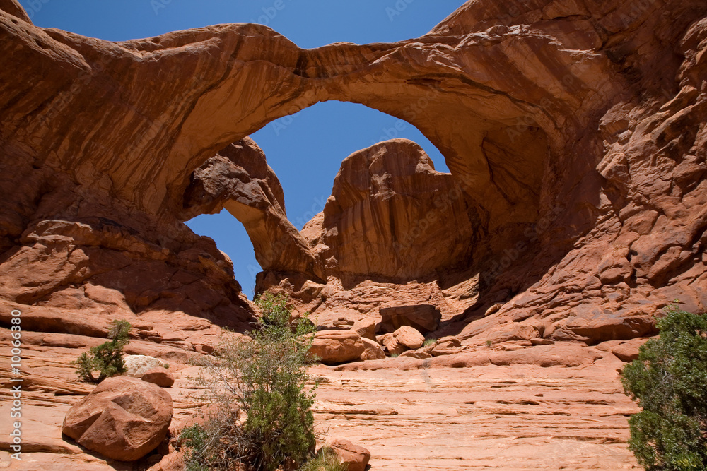 Der Double Arch im Arches National Park in Utah