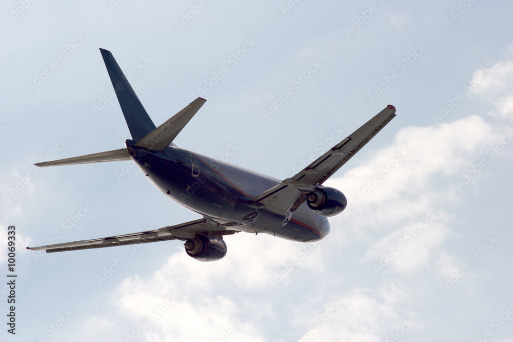 Obraz premium Airplane's departure