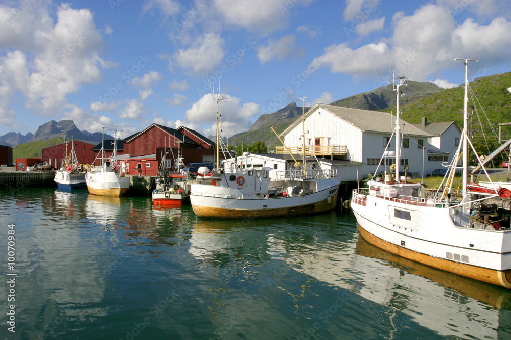 Port de pêche dans les iles Lofoten