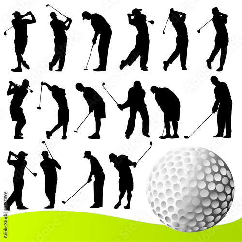 golf player vector