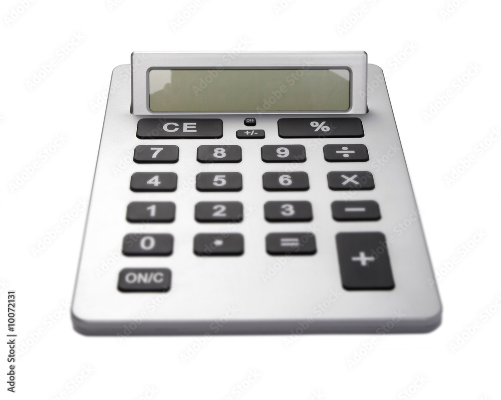 Business Calculator With Buttons - Focus On Display Business Calculator With Buttons - Focus On Display