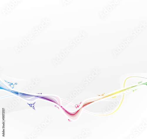 Magic rainbow flows background