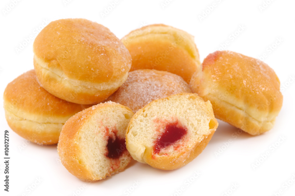 donuts isolated on white