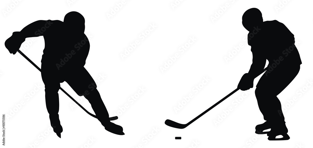 Naklejka premium Hockey players
