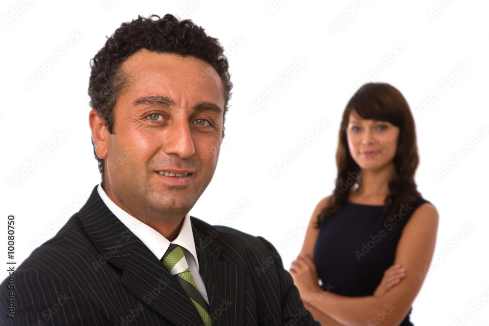 business teamwork concept with happy business people