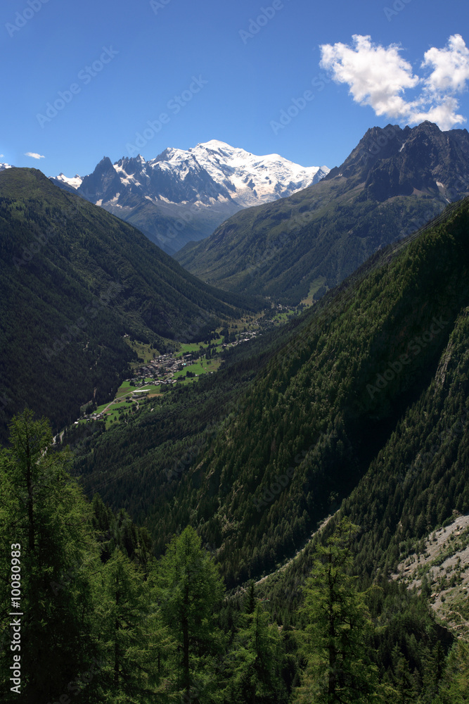 Mont Blanc view from Switzerland