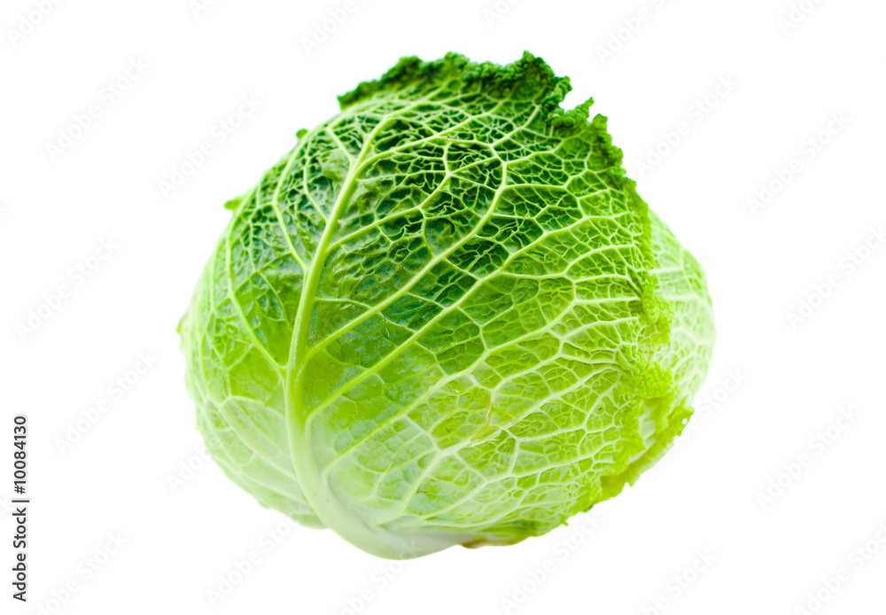 Cabbage isolated on a white background Cabbage isolated on a white background