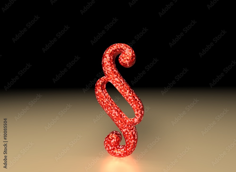 Fototapeta premium Rotes Paragraphenzeichen