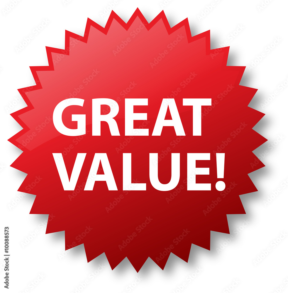 Sale Sticker - Great Value Stock Illustration