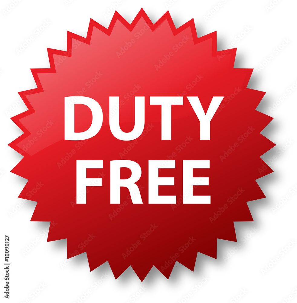 Duty Free Sale Sticker Duty Free Sale Sticker