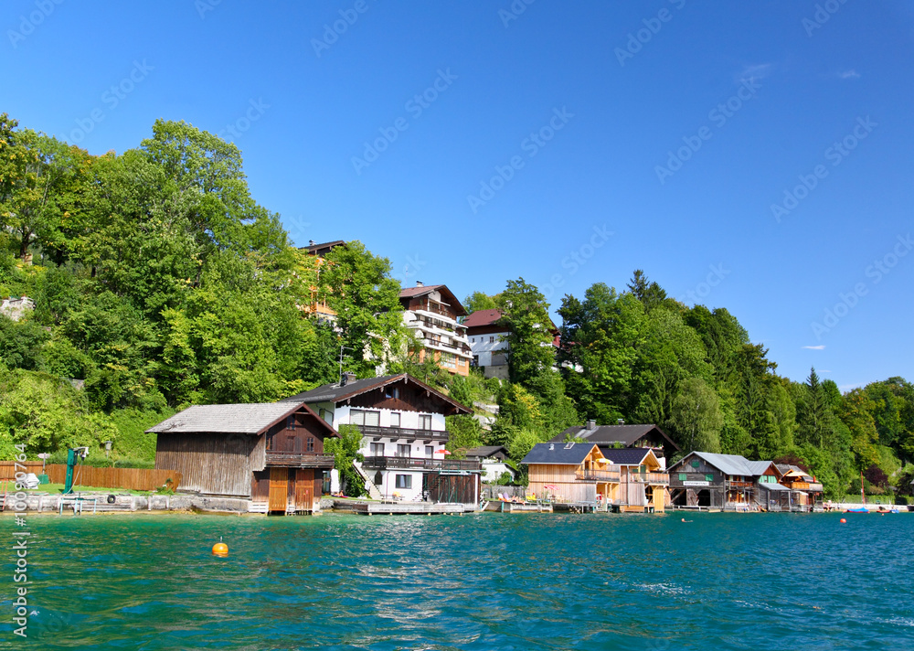 The beautiful St. Wolfgang in Lake district near Salzburg The beautiful St. Wolfgang in Lake district near Salzburg